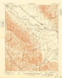 Soledad California Historical topographic map, 1:62500 scale, 15 X 15 Minute, Year 1915