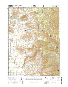 Solomons Temple California Current topographic map, 1:24000 scale, 7.5 X 7.5 Minute, Year 2015