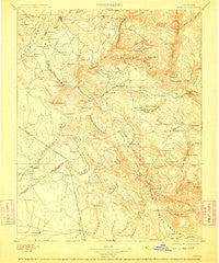 Sonora California Historical topographic map, 1:125000 scale, 30 X 30 Minute, Year 1897