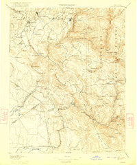 Sonora California Historical topographic map, 1:125000 scale, 30 X 30 Minute, Year 1897