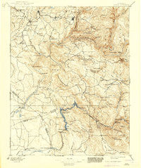 Sonora California Historical topographic map, 1:125000 scale, 30 X 30 Minute, Year 1897