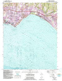 Soquel California Historical topographic map, 1:24000 scale, 7.5 X 7.5 Minute, Year 1954