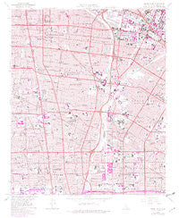 South Gate California Historical topographic map, 1:24000 scale, 7.5 X 7.5 Minute, Year 1964