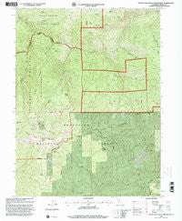 South Yolla Bolly Mountains California Historical topographic map, 1:24000 scale, 7.5 X 7.5 Minute, Year 1995