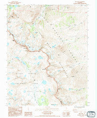 Split Mtn California Historical topographic map, 1:24000 scale, 7.5 X 7.5 Minute, Year 1990