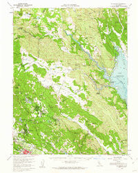 St. Helena California Historical topographic map, 1:62500 scale, 15 X 15 Minute, Year 1960