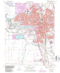 Stockton West California Historical topographic map, 1:24000 scale, 7.5 X 7.5 Minute, Year 1968