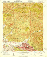 Sunland California Historical topographic map, 1:24000 scale, 7.5 X 7.5 Minute, Year 1953