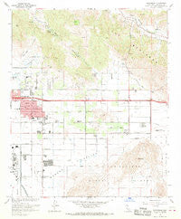 Sunnymead California Historical topographic map, 1:24000 scale, 7.5 X 7.5 Minute, Year 1967