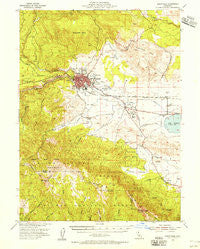 Susanville California Historical topographic map, 1:62500 scale, 15 X 15 Minute, Year 1954