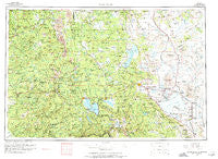 Susanville California Historical topographic map, 1:250000 scale, 1 X 2 Degree, Year 1962