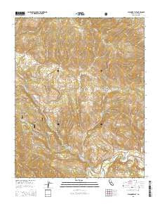 Sycamore Flat California Current topographic map, 1:24000 scale, 7.5 X 7.5 Minute, Year 2015
