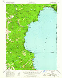 Tahoe California Historical topographic map, 1:62500 scale, 15 X 15 Minute, Year 1955