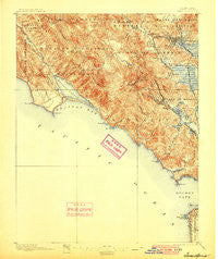 Tamalpais California Historical topographic map, 1:62500 scale, 15 X 15 Minute, Year 1897