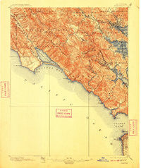 Tamalpais California Historical topographic map, 1:62500 scale, 15 X 15 Minute, Year 1897