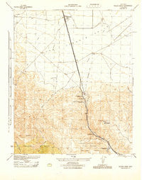 Tecuya Creek California Historical topographic map, 1:31680 scale, 7.5 X 7.5 Minute, Year 1945