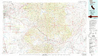 Tehachapi California Historical topographic map, 1:100000 scale, 30 X 60 Minute, Year 1978