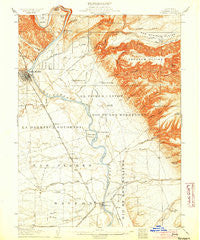 Tehama California Historical topographic map, 1:62500 scale, 15 X 15 Minute, Year 1905