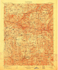 Tehipite California Historical topographic map, 1:125000 scale, 30 X 30 Minute, Year 1905