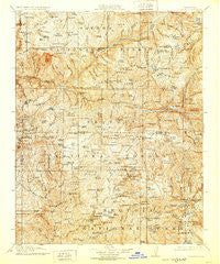Tehipite California Historical topographic map, 1:125000 scale, 30 X 30 Minute, Year 1905