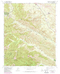 Telegraph Peak California Historical topographic map, 1:24000 scale, 7.5 X 7.5 Minute, Year 1956