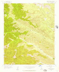 Telegraph Peak California Historical topographic map, 1:24000 scale, 7.5 X 7.5 Minute, Year 1956