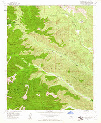 Telegraph Peak California Historical topographic map, 1:24000 scale, 7.5 X 7.5 Minute, Year 1956