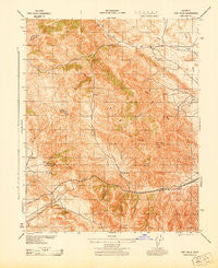 Tent Hills California Historical topographic map, 1:31680 scale, 7.5 X 7.5 Minute, Year 1943