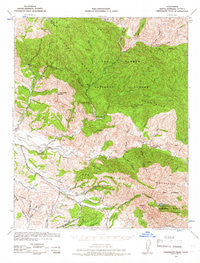 Tepusquet Peak California Historical topographic map, 1:62500 scale, 15 X 15 Minute, Year 1942