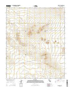 The Buttes California Current topographic map, 1:24000 scale, 7.5 X 7.5 Minute, Year 2015