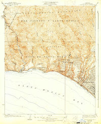 Topanga Canyon California Historical topographic map, 1:24000 scale, 7.5 X 7.5 Minute, Year 1928