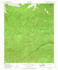 Topatopa Mountains California Historical topographic map, 1:24000 scale, 7.5 X 7.5 Minute, Year 1943