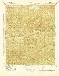 Topatopa Mountains California Historical topographic map, 1:31680 scale, 7.5 X 7.5 Minute, Year 1944