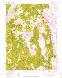 Topaz Lake California Historical topographic map, 1:62500 scale, 15 X 15 Minute, Year 1956
