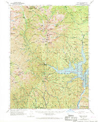 Trinity Dam California Historical topographic map, 1:62500 scale, 15 X 15 Minute, Year 1950