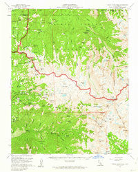 Triple Divide Peak California Historical topographic map, 1:62500 scale, 15 X 15 Minute, Year 1956