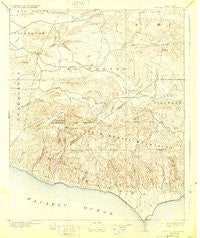 Triunfo Pass California Historical topographic map, 1:62500 scale, 15 X 15 Minute, Year 1921
