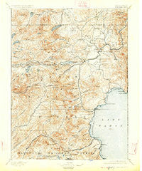 Truckee California Historical topographic map, 1:125000 scale, 30 X 30 Minute, Year 1895