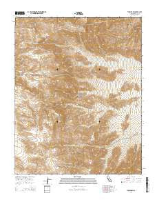 Tucki Wash California Current topographic map, 1:24000 scale, 7.5 X 7.5 Minute, Year 2015