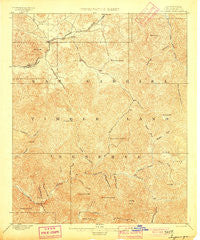 Tujunga California Historical topographic map, 1:62500 scale, 15 X 15 Minute, Year 1900