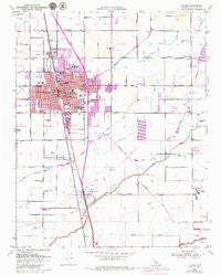 Tulare California Historical topographic map, 1:24000 scale, 7.5 X 7.5 Minute, Year 1950
