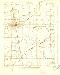 Tulare California Historical topographic map, 1:31680 scale, 7.5 X 7.5 Minute, Year 1925
