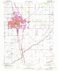 Tulare California Historical topographic map, 1:24000 scale, 7.5 X 7.5 Minute, Year 1950