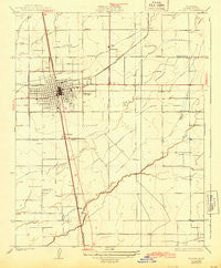 Tulare California Historical topographic map, 1:31680 scale, 7.5 X 7.5 Minute, Year 1927