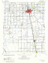 Tulare California Historical topographic map, 1:62500 scale, 15 X 15 Minute, Year 1942