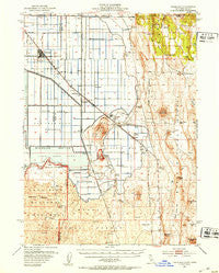 Tulelake California Historical topographic map, 1:62500 scale, 15 X 15 Minute, Year 1951