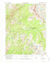 Tuolumne Meadows California Historical topographic map, 1:62500 scale, 15 X 15 Minute, Year 1956