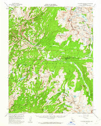 Tuolumne Meadows California Historical topographic map, 1:62500 scale, 15 X 15 Minute, Year 1956