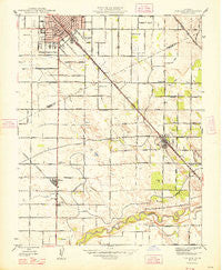 Turlock California Historical topographic map, 1:24000 scale, 7.5 X 7.5 Minute, Year 1948