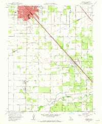 Turlock California Historical topographic map, 1:24000 scale, 7.5 X 7.5 Minute, Year 1961